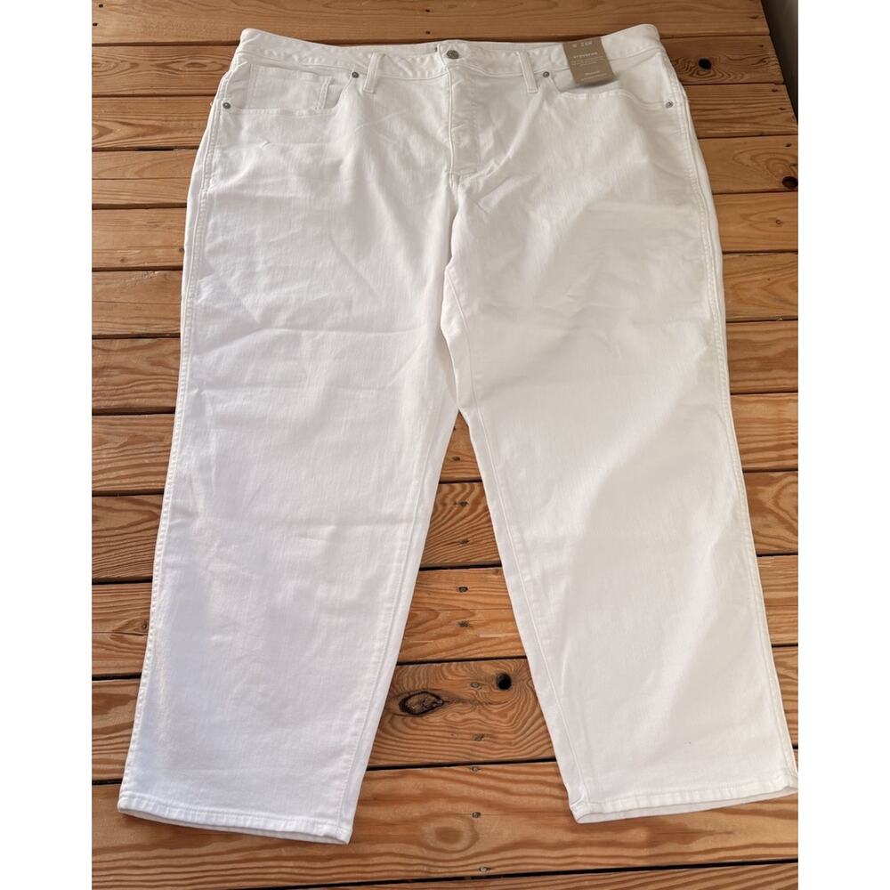 Madewell NWT Women’s High Rise Stovepipe Jeans Size 26W White P9
